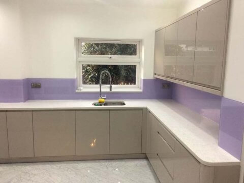 kitchen with splashback