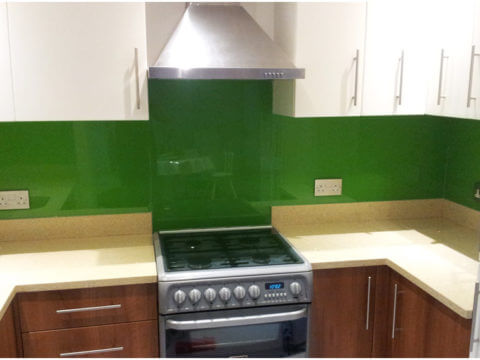 glass and stone backsplash tile