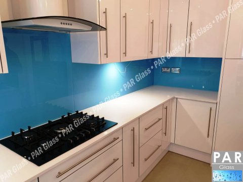 kitchen wall glass splashback